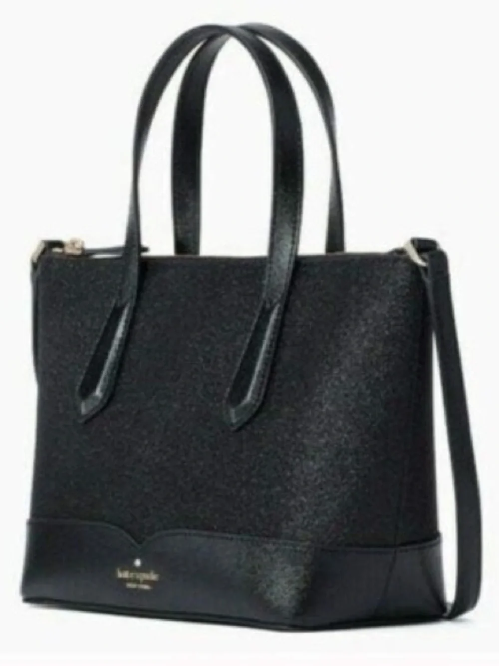 kate spade Black Structured Tote with Top Handles